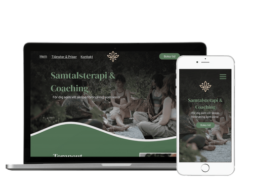 hemsida coach terapeut